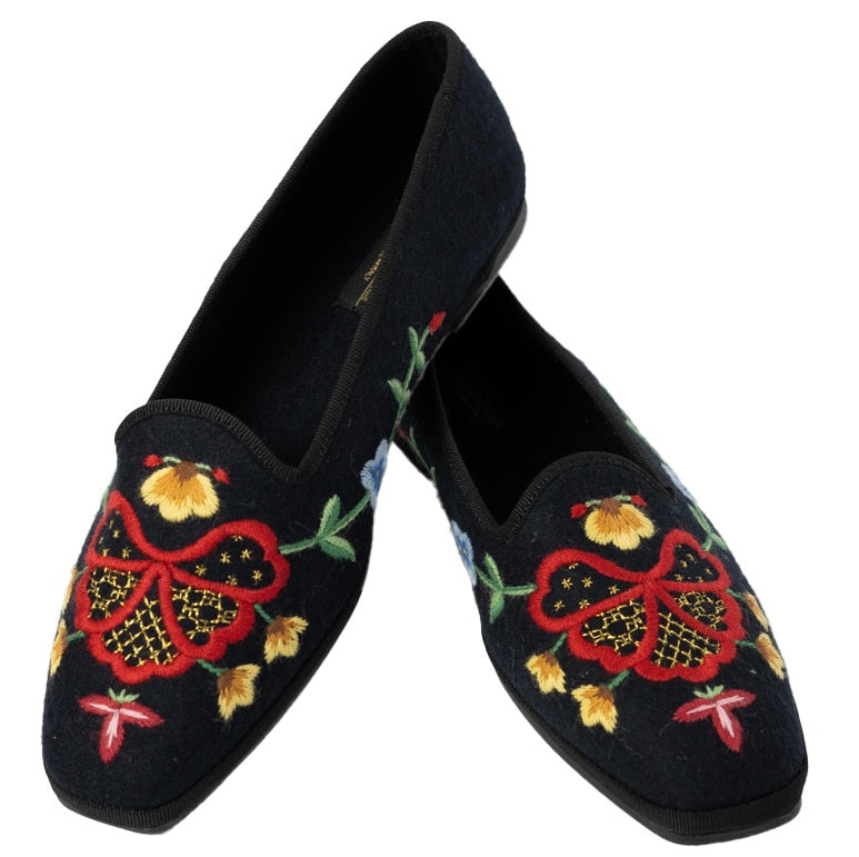 Hallingdrott slipper, red