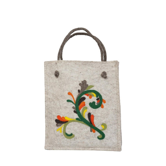 Trollskog wool bag, dark green
