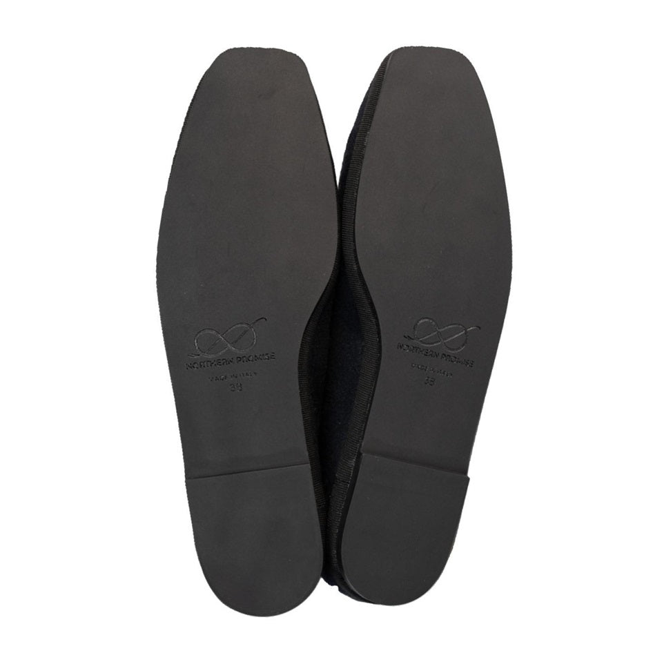 Hallingfryd ballerina skor i rosa underifrån